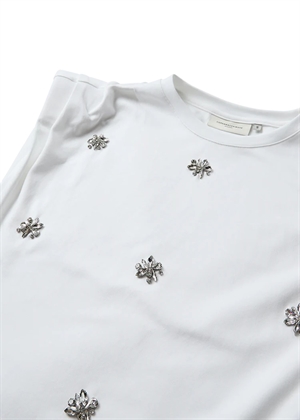 Muse tee with shoulder pads Bright White Copenhagen Muse 